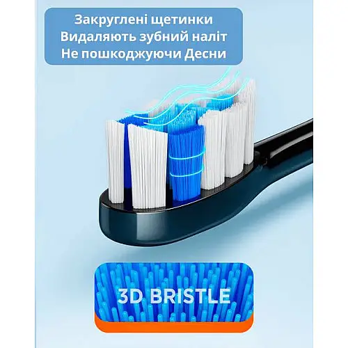 Насадки для зубної щітки Bitvae S2/S3/P80 4 шт Чорний