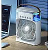 Настільний вентилятор No Brand з зволожувачем повітря Air Cooler Fan з USB та LED підсвіткою 21x26x9 см Білий (2104618501)