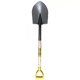 Лопата штыкова MASTERTOOL з черенком і ручкою 205х280х476 мм 1200 мм молоткова фарбування 14-6268