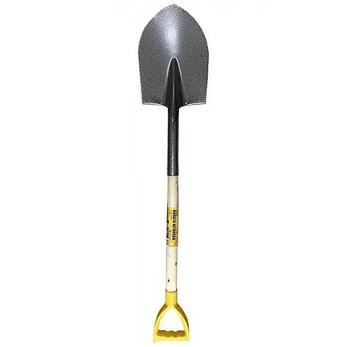 Лопата штыкова MASTERTOOL з черенком і ручкою 205х280х476 мм 1200 мм молоткова фарбування 14-6268