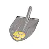 Лопата штикова MASTERTOOL "Американка" 240х290х425 мм молоткова фарбування 0.9 кг 14-6250