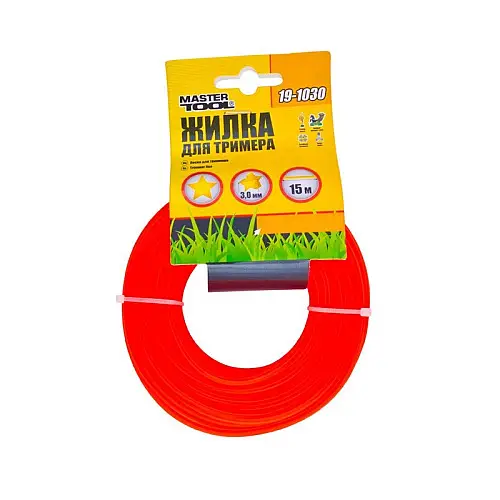 Леска для триммера MASTERTOOL 3.00 мм 15 м "зірка" 19-1030