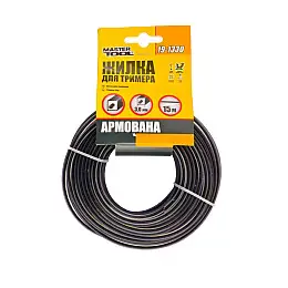 Леска для триммера MASTERTOOL армована 3.00 мм 15 м "квадрат" 19-1330