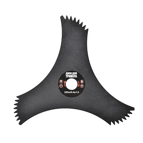 Диск для триммера MASTERTOOL 10" 3Тх25.4 мм с зубцами 19-1916