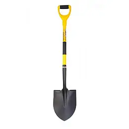 Лопата штыкова MASTERTOOL з фібровою ручкою 230х300х485 мм 1100 мм порошкове фарбування 14-6277