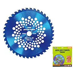Диск для триммера MASTERTOOL "SHARK" 255х25.4х40Т з побідитовою напайкою 19-2001