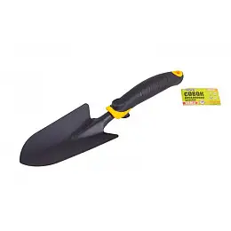 Совок посадочный MASTERTOOL заужений з пластиковою ручкою та TPR покриттям 320х80 мм 14-6171