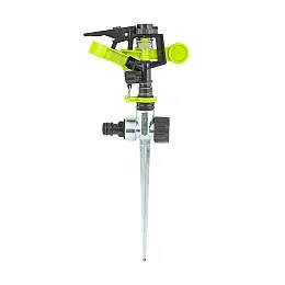 Дощуватель пульсуючий MASTERTOOL GM 1/2 металевий кілочок 3 режими 20 метрів (92-9329)
