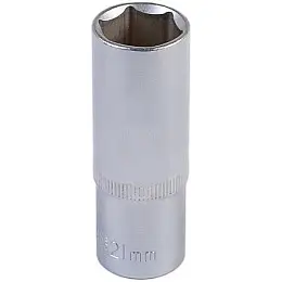 Насадка торцева 6-гранна подовжена 1/2 21 мм CRV MASTERTOOL GM (78-0521)