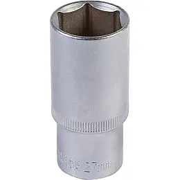 Насадка торцева 6-гранна подовжена 1/2 27 мм CRV MASTERTOOL GM (78-0527)
