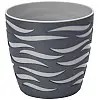Горшок для цветов Sahara Duo-14 1,65 л антрацит-серый Form-Plastic