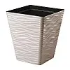 Горшок для цветов Sahara kwadro-40 бежевый Form-Plastic 41 л
