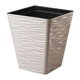 Горшок для цветов Sahara kwadro-40 бежевый Form-Plastic 41 л