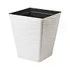 Горшок для цветов Sahara kwadro-40 белый Form-Plastic 41 л