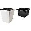 Горшок для цветов Sahara kwadro-40 белый Form-Plastic 41 л