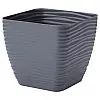 Горшок для цветов Sahara mini kwadro-11 0,8 л антрацит Form-Plastic