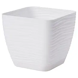 Горшок для цветов Sahara mini kwadro-13 1,3 л белый Form-Plastic