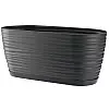 Горшок для цветов Sahara mini oval 2,7 л антрацит Form-Plastic