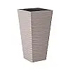 Горшок для цветов Sahara slim kwadro-40 бежевый Form-Plastic