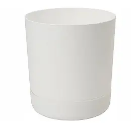 Горшок для цветов Satina-13 1,5 л белый Form-Plastic