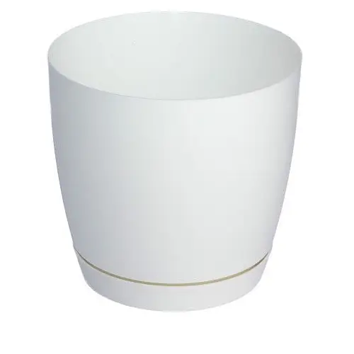 Горщик для квітів Toscana Krugla-11 0,8 л білий Form-Plastic