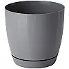 Горшок для цветов Toscana Krugla-11 0,8 л серый Form-Plastic