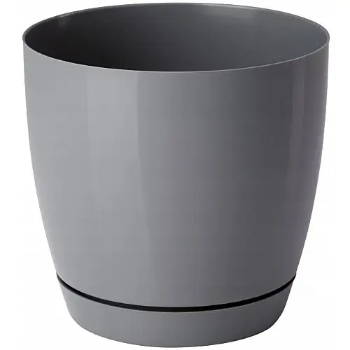 Горшок для цветов Toscana Krugla-11 0,8 л серый Form-Plastic