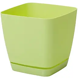 Горшок для цветов Toscana Kwadro-13 1,7 л светло-зеленый Form-Plastic