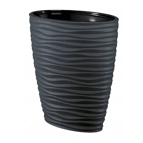 Горшок для цветов Сахара-Дюна Эллипс-60 антрацит Form-Plastic