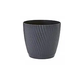 Горшок Мика-13 1,14 л антрацит Form-Plastic