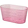 Кашпо Diamant-mini Oval-23 2 л прозрачно-розовый Form-Plastic
