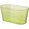 Кашпо Diamant-mini Oval-23 2 л прозрачно-салатовый Form-Plastic