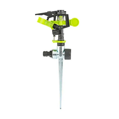 Дощуватель пульсуючий 1/2" металевий колишок 3 режими 20 метрів MASTERTOOL