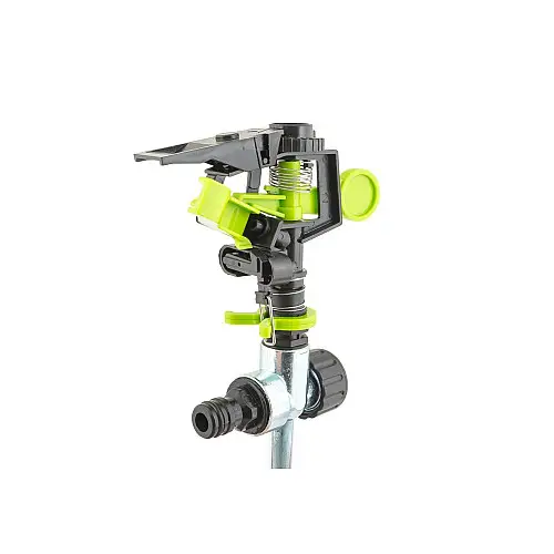 Дощуватель пульсуючий 1/2" металевий колишок 3 режими 20 метрів MASTERTOOL