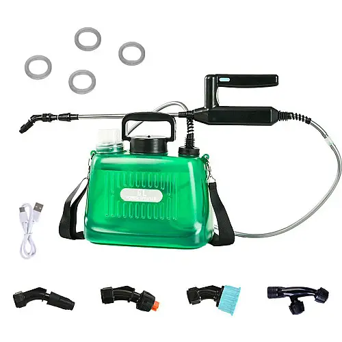 Електричний обприскувач Lesko 7.4V 5 л Green 13344-85847