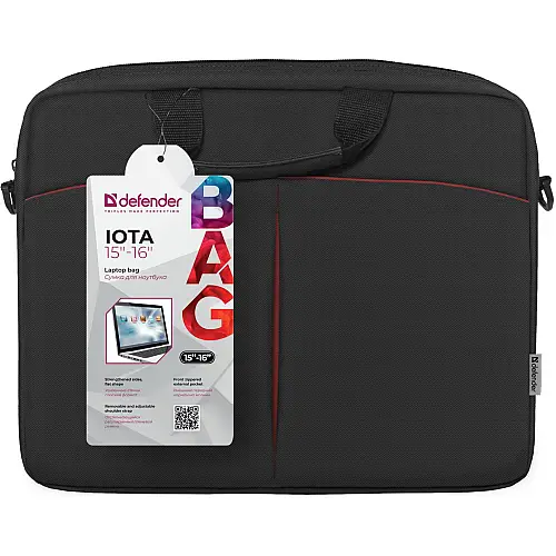 Сумка Defender Iota 15"-16" Чорна (26007) (5966318)