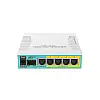 Маршрутизатор MikroTik RouterBOARD RB960PGS hEX PoE (800MHz/128Mb, 1xUSB, 5х1000Мбит, Passive PoE)