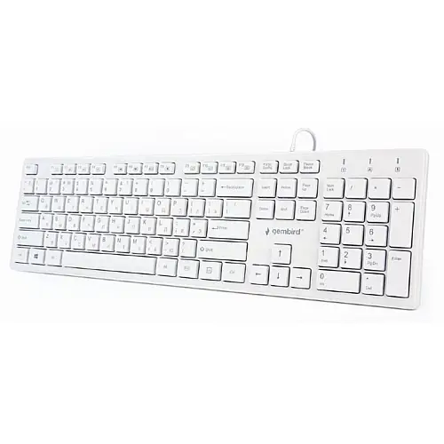 Клавіатура Gembird KB-MCH-03-W-UA Білий USB УКР
