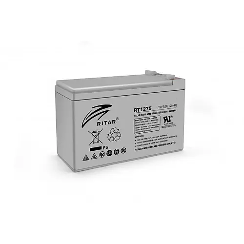 Акумуляторна батарея Ritar AGM RT1275 12V 7.5Ah