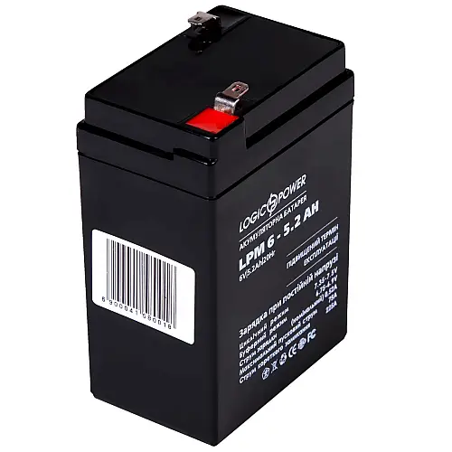 Акумулятор AGM LogicPower LPM 6-5.2 AH