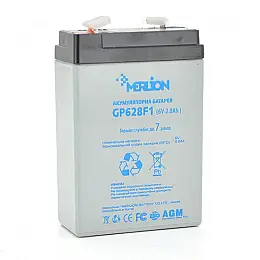 Акумуляторна батарея Merlion AGM GP628F1 6V 2.8Ah