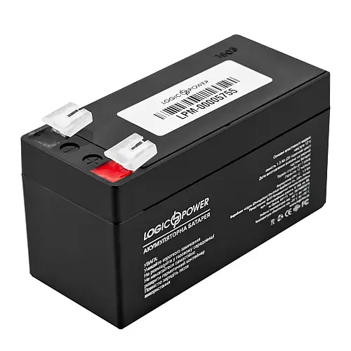 Аккумулятор свинцово-кислотный LogicPower AGM LPM 12 - 1.3 AH
