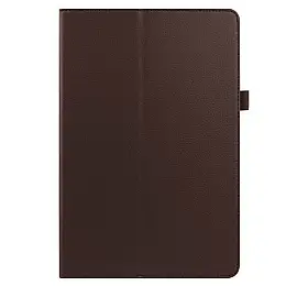 Чехол-книжка Litchi Leather Case для Samsung Galaxy Tab S7 11.0 T870 / T875 (Wake / Sleep) Brown