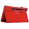 Чехол-книжка Litchi Leather Case для Samsung Galaxy Tab S7 11.0 T870 / T875 (Wake / Sleep) Red
