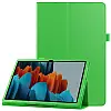Чехол-книжка Litchi Leather Case для Samsung Galaxy Tab S7 11.0 T870 / T875 (Wake / Sleep) Green