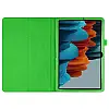 Чехол-книжка Litchi Leather Case для Samsung Galaxy Tab S7 11.0 T870 / T875 (Wake / Sleep) Green