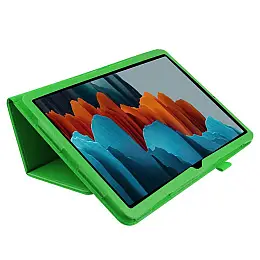 Чехол-книжка Litchi Leather Case для Samsung Galaxy Tab S7 11.0 T870 / T875 (Wake / Sleep) Green