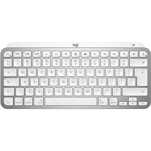 Клавіатура бездротова Logitech MX Keys Mini For Mac Мінімалістська бездротова підсвічена Pale Ukr (920-010526) Сіра Bluetooth