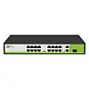 16-портовий PoE комутатор ZKTeco ZK-PoE1621NS-200W (16xPOE, 2xLAN, 1хSFP)