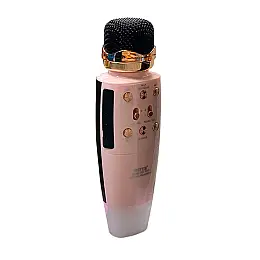 Беспроводной микрофон Wster WS2011 Bluetooth с колонкой 2в1 Розовый